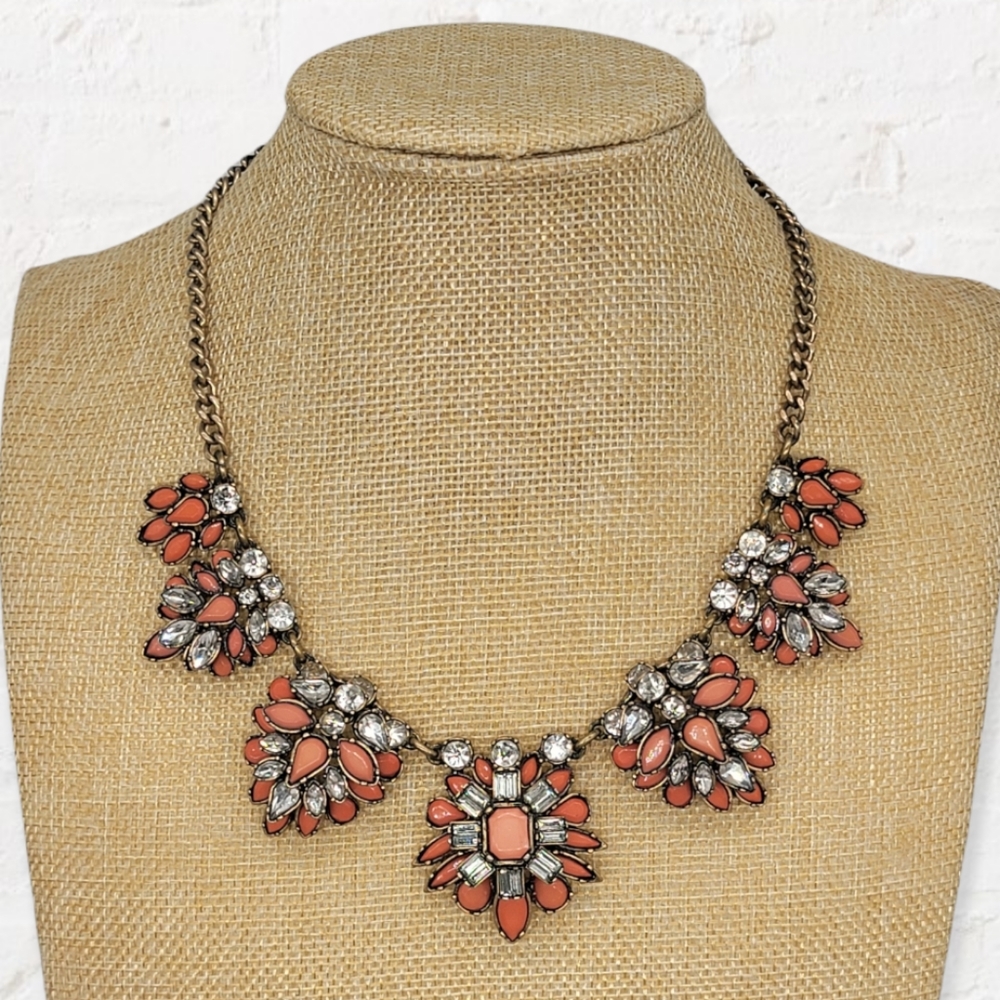 LOFT Coral Statement Necklace